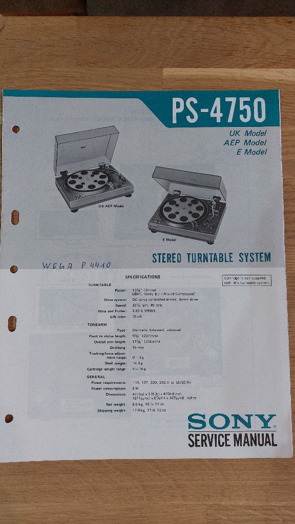 Sony / WEGA Service Manuals, Ophalen of Verzenden