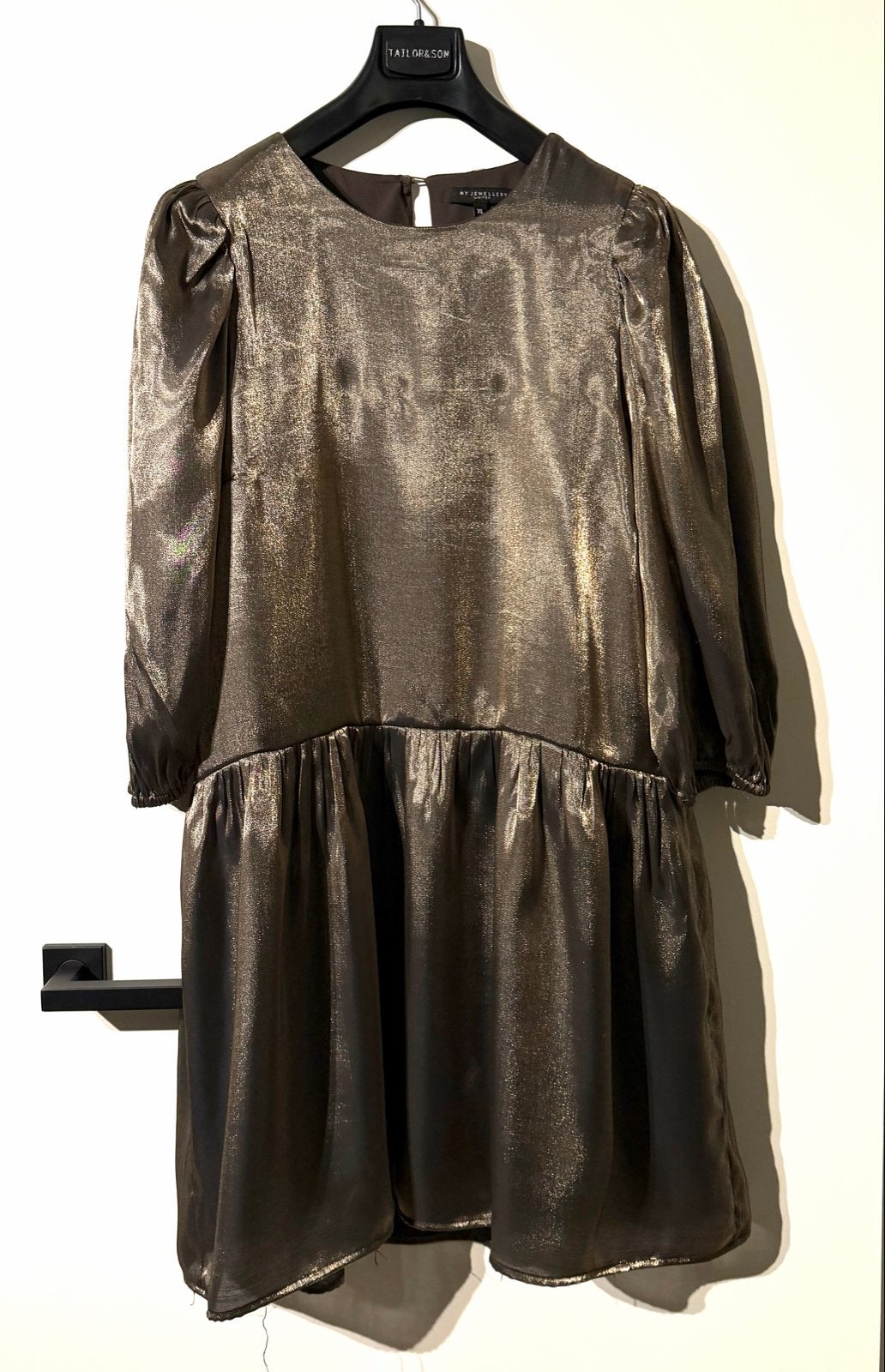 My Jewellery - bronskleurige jurk | maat XL, Bruin, Maat 46/48 (XL) of groter, Ophalen of Verzenden, Zo goed als nieuw