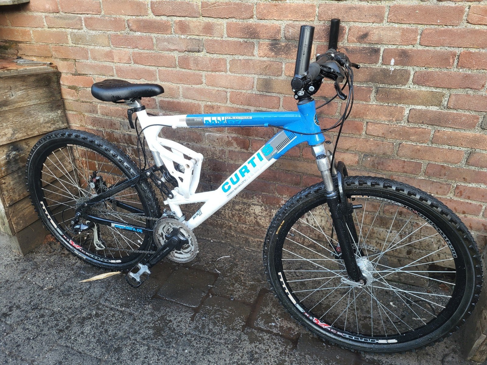 zgan Full Shockproof Curtis jongensbike 24V- schijfrem etc, Fully, Zo goed als nieuw, Schijfrem, Ophalen
