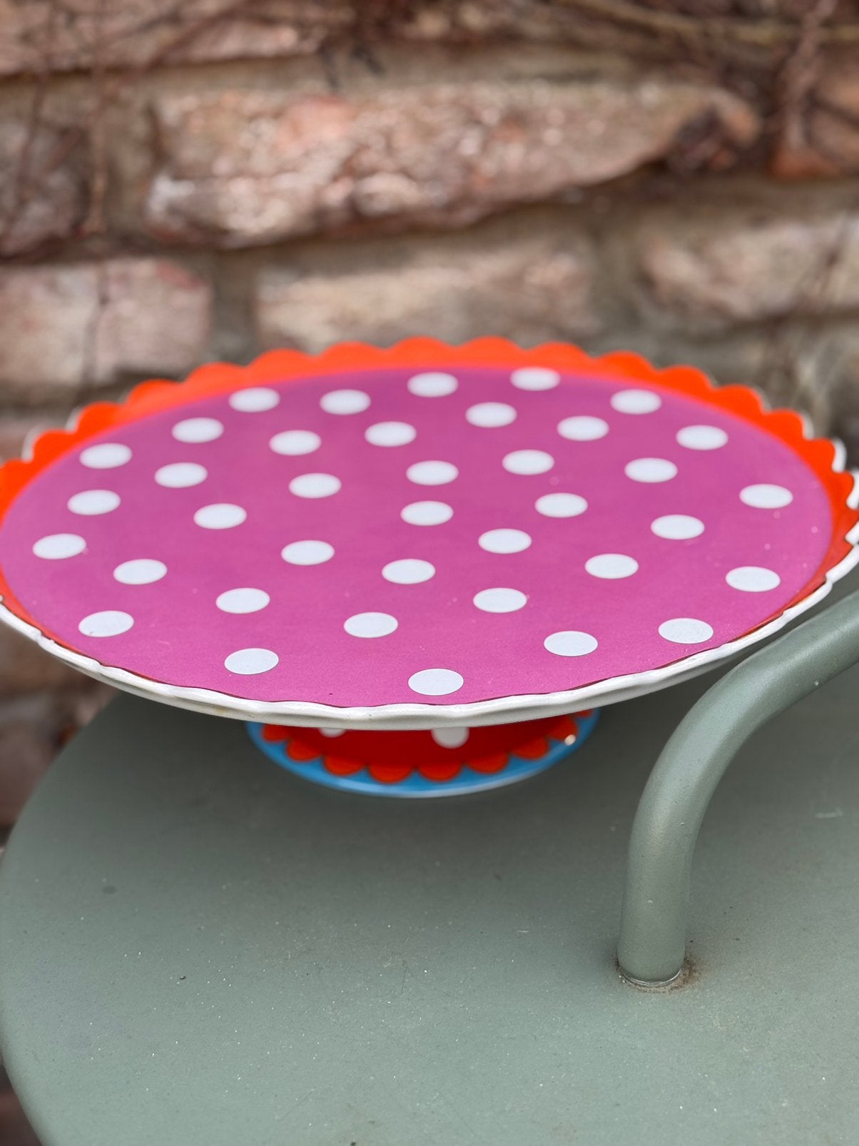 Oilily taartschaal, Overige typen, Ophalen of Verzenden, Zo goed als nieuw, Overige stijlen
