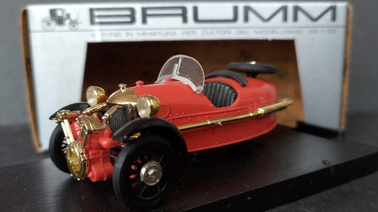 Morgan MX4 Super Sport 1935 1:43 Brumm Pol, Hobby en Vrije tijd, Modelauto's | 1:43, Overige merken, Auto, Verzenden, .