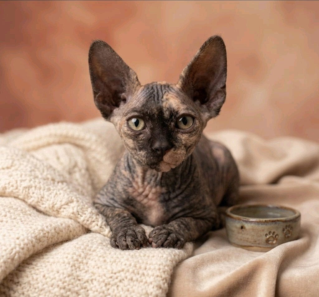 Prachtige Devon Rex kitten zoekt een thuis, Dieren en Toebehoren, Poes, Gechipt