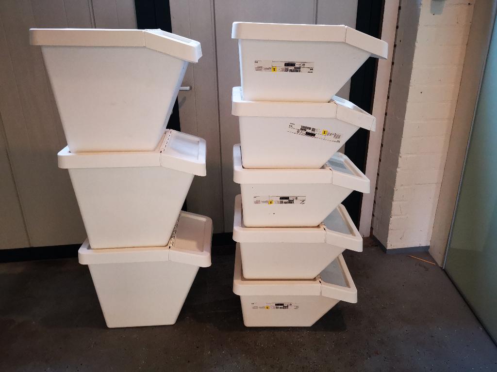 5 IKEA Sortera opbergbak afval speelgoed magazijn bak opruim, Kunststof, 40 liter of meer, Ophalen of Verzenden, Zo goed als nieuw