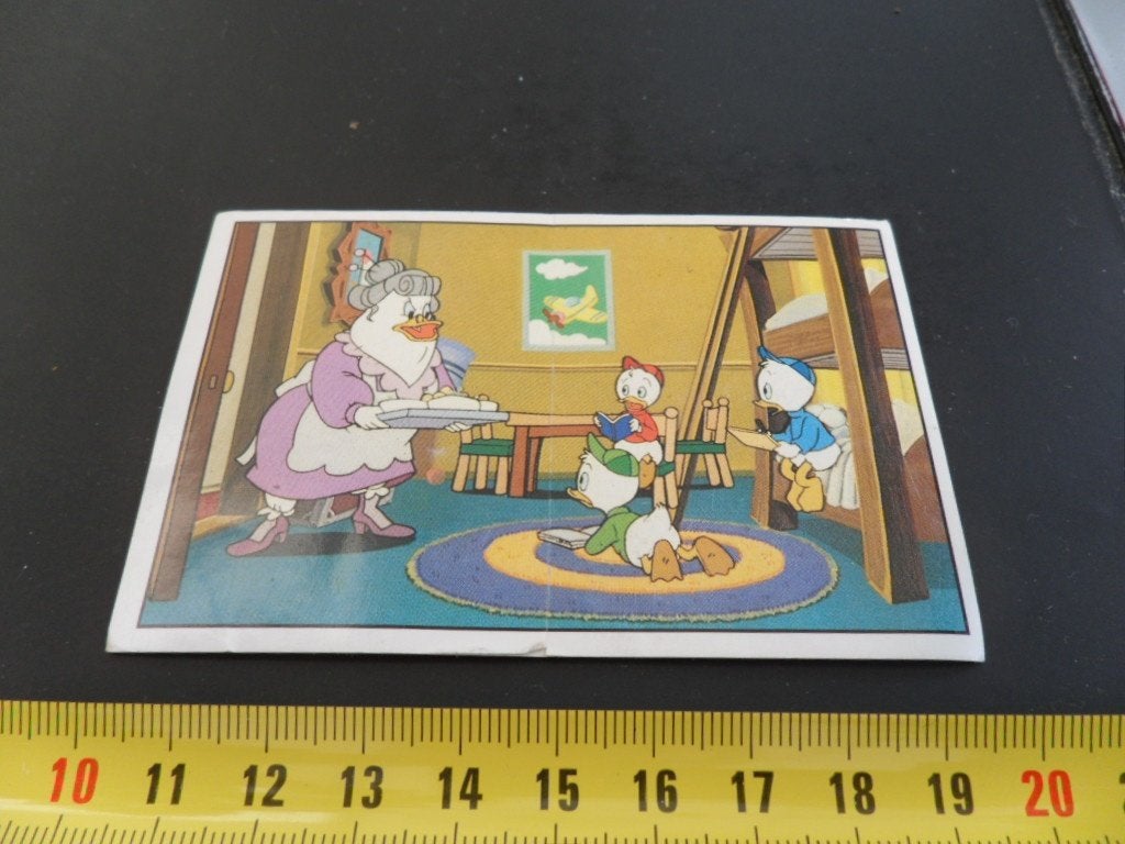 sticker panini walt disney ducktales duck tales #153 + 152, Ophalen of Verzenden, Zo goed als nieuw