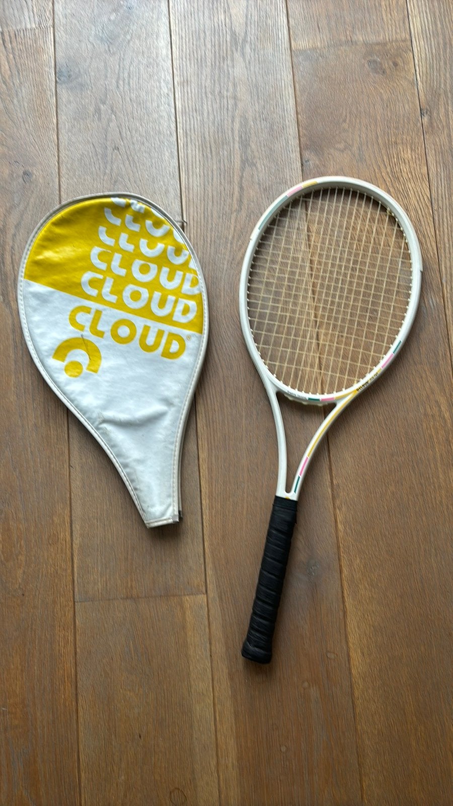 Te koop dames tennisracket met hoes, meek Cloud, Sport en Fitness, Tennis, Ophalen, Gebruikt, Racket, Overige merken