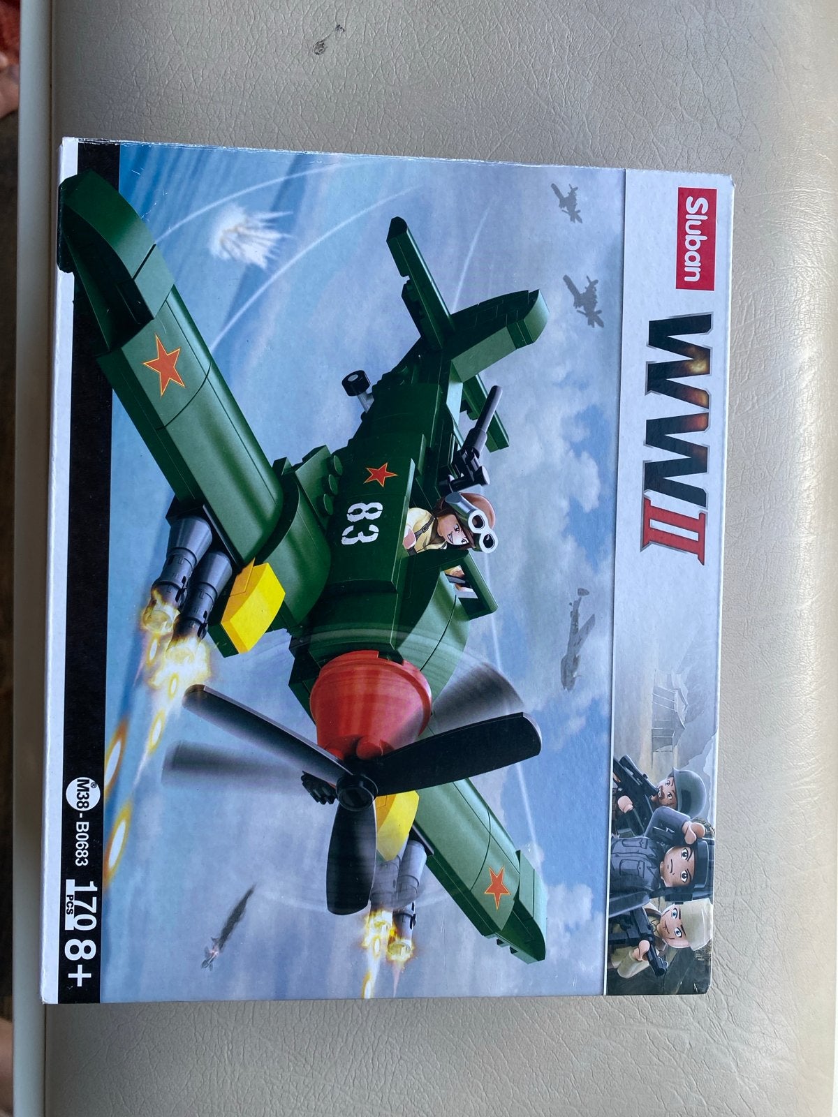 Sluban WW2 Vliegtuig (Lego compatibel) Compleet, Ophalen of Verzenden, Gebruikt, Overige merken