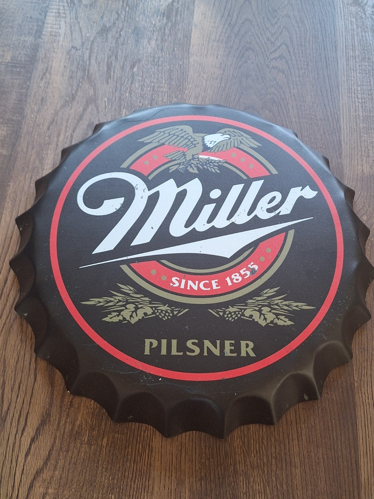 miller bier wandbord, Verzamelen, Biermerken, Ophalen of Verzenden, Reclamebord, Plaat of Schild, Overige merken