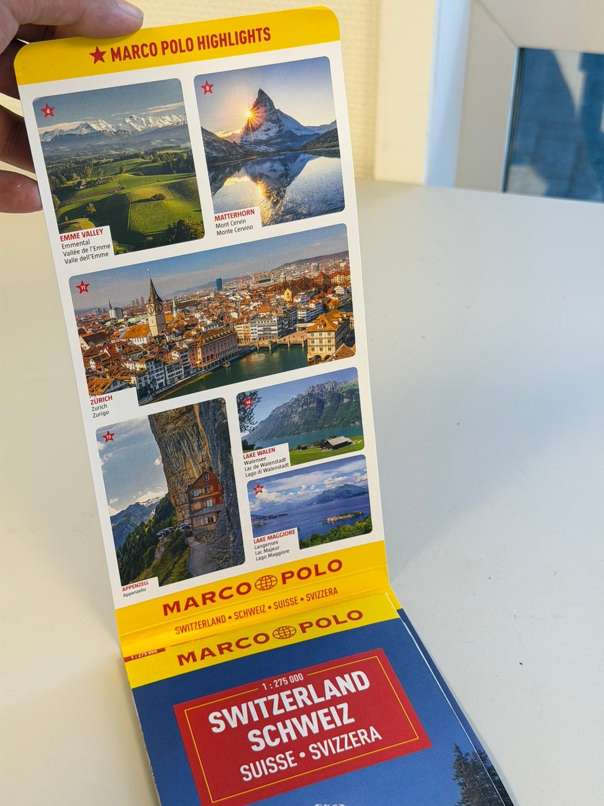 Marco Polo Wegenkaart Zwitserland 1:275.000 Switzerland map, Ophalen of Verzenden, Zo goed als nieuw, 2000 tot heden, Landkaart