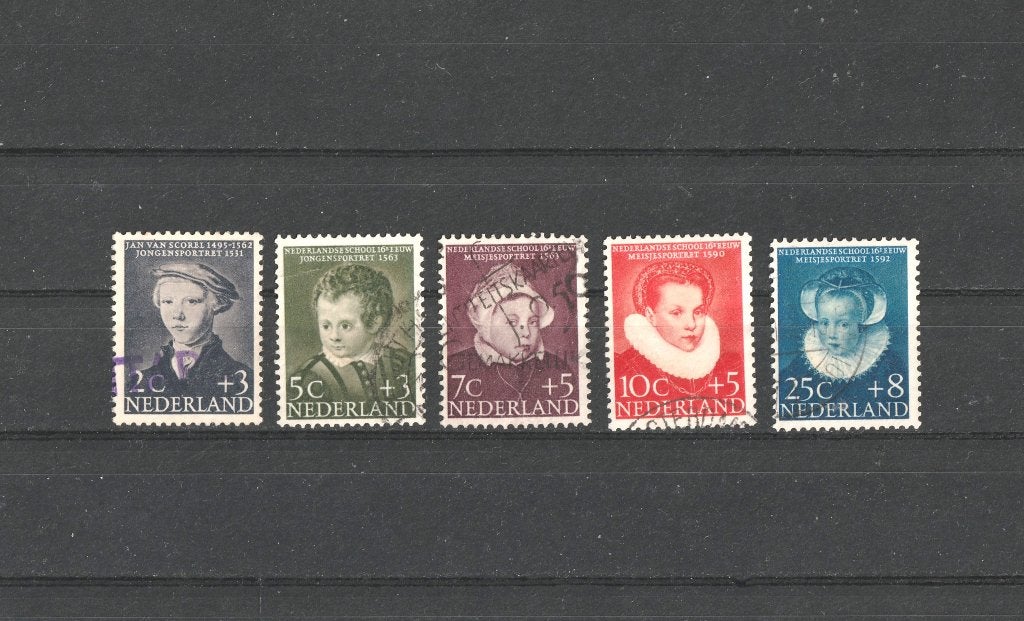 nvph 683-87 kinderzegels 1956, Ophalen of Verzenden, Na 1940, Gestempeld