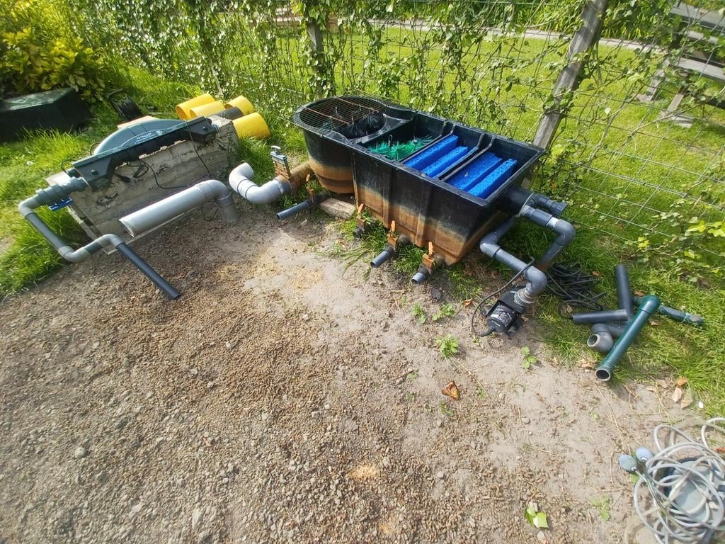 Vijverfilter 3 kamer met vortex / uv lamp / pomp, Tuin en Terras, Vijver-toebehoren, Ophalen, Gebruikt, Vijverfilter