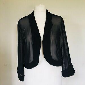 Ribkoff semitransparante bolero zwart chiffon maat 42, Verzenden, Zwart, Maat 42/44 (L), Nieuw