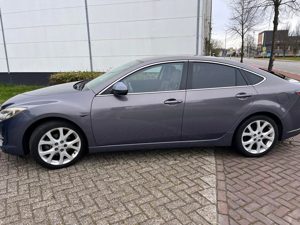 Mazda 6 2.5 Sport Hatchback 2008 Grijs, Auto's, Opel, Particulier, ABS, Airconditioning, Alarm, Automatische klimaatregeling, Bluetooth