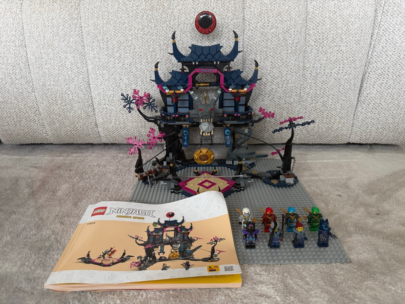 LEGO Ninjago 71813 Wolf Mask Shadow Dojo met minifiguren, Ophalen of Verzenden, Zo goed als nieuw, Overige merken