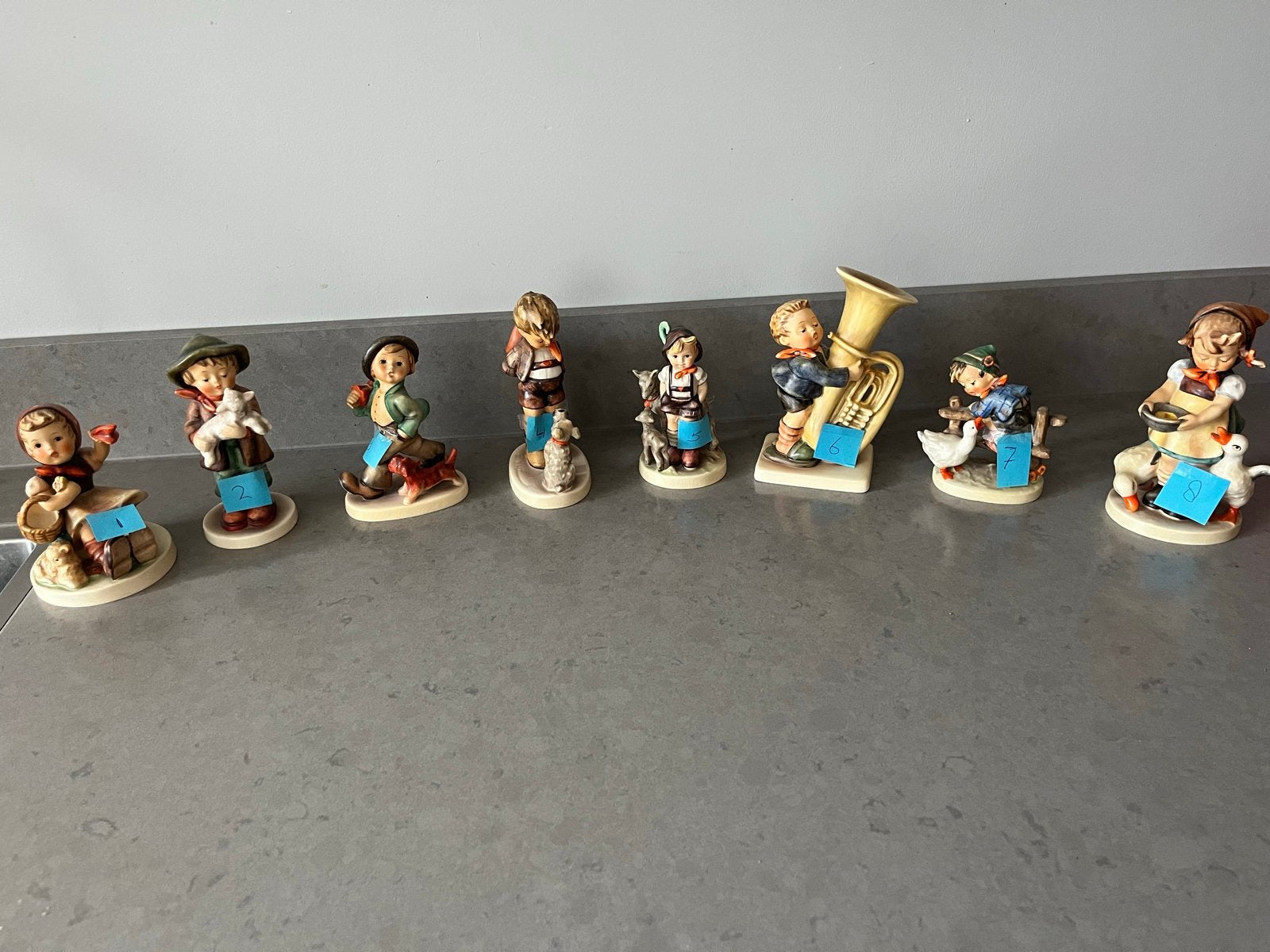 Vintage Hummel Beeldjes - Collectie van 8, Verzamelen, Ophalen of Verzenden, Gebruikt