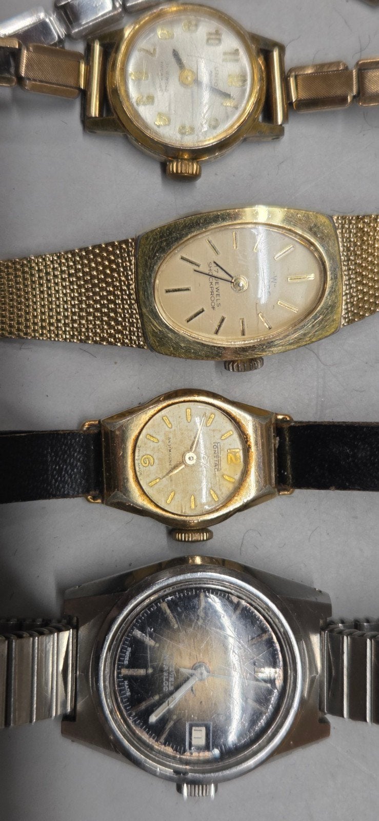 4 oude dameshorloges, Ophalen of Verzenden, Overige merken