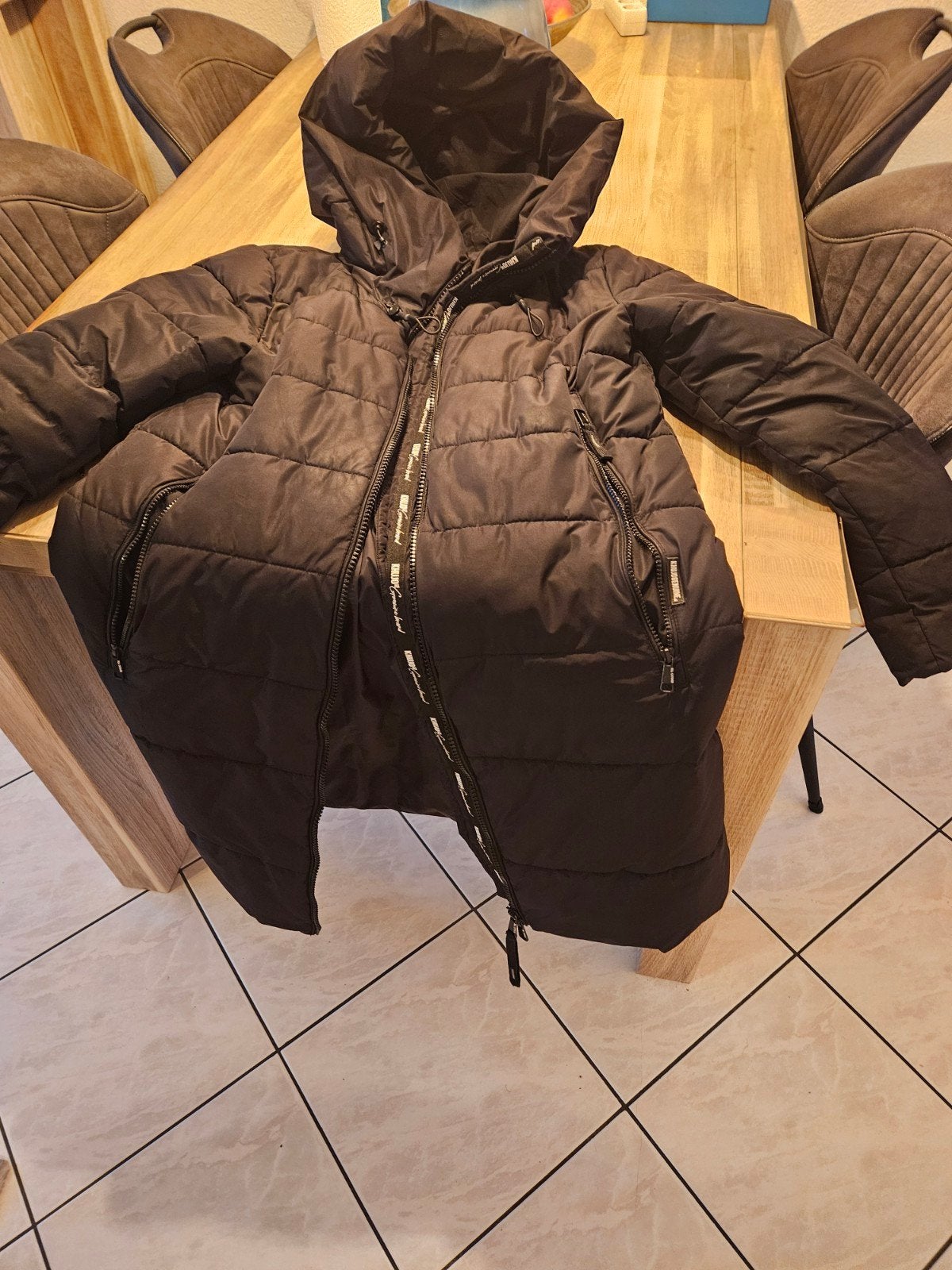 Khujo winterjas dames maat L - Zo goed als nieuw, Ophalen, Zwart, Maat 42/44 (L), Khujo