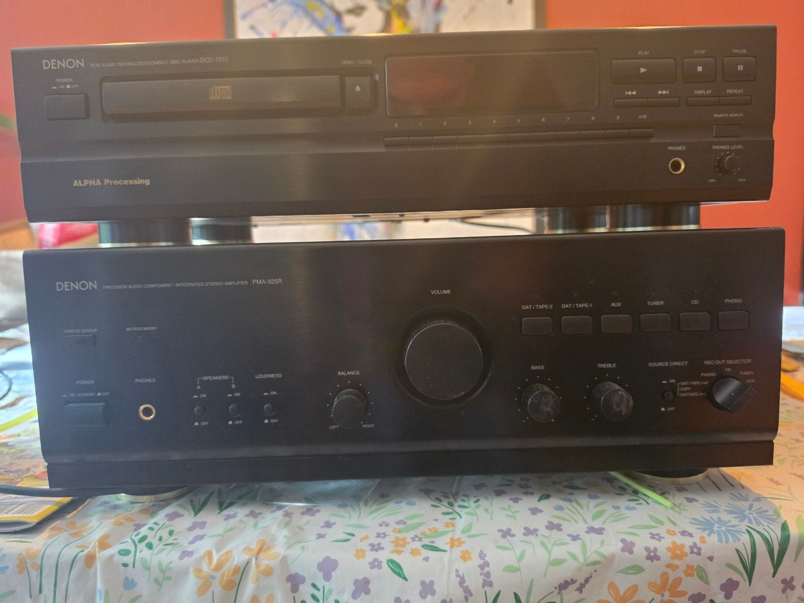 Denon PMA-655R Versterker & DCD-1015 CD-speler, Ophalen, Gebruikt, Denon, Losse componenten