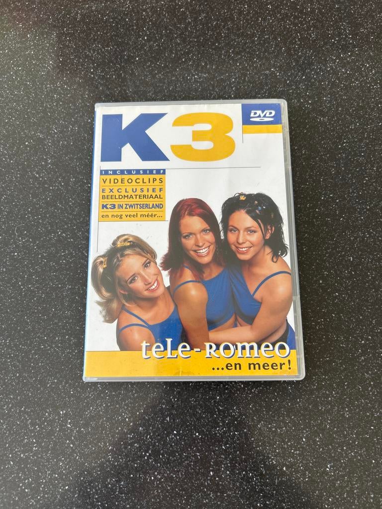 K3 - Tele-Romeo DVD (inclusief videoclips en meer!), Gebruikt, Alle leeftijden, Overige genres, Ophalen of Verzenden