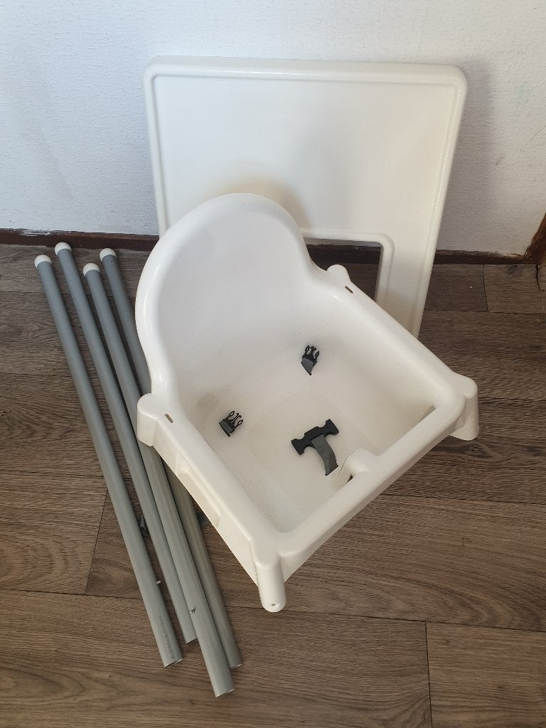 Antilop eetstoel l Ikea | wit, Ophalen, Gebruikt, Overige typen, Afneembaar eetblad