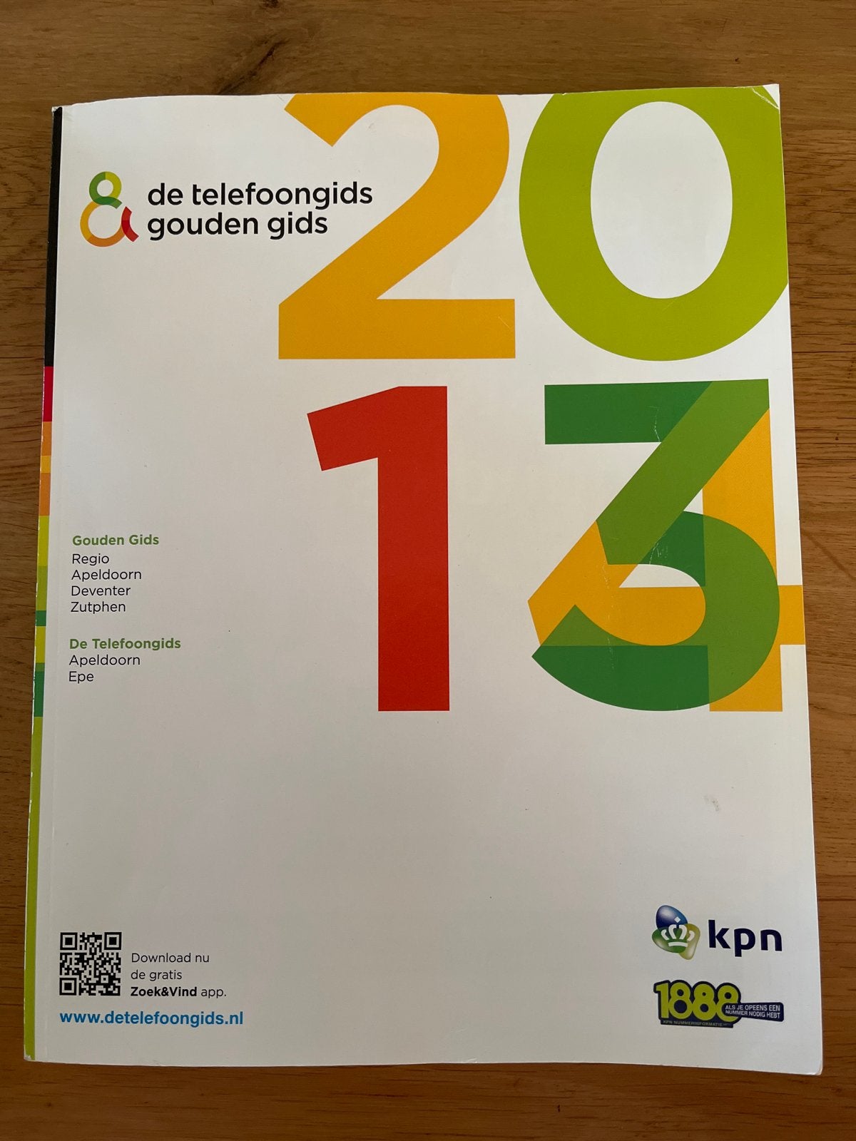 Telefoongids & Gouden Gids 2013/2014 Apeldoorn Epe, Ophalen of Verzenden, Zo goed als nieuw, Overige typen