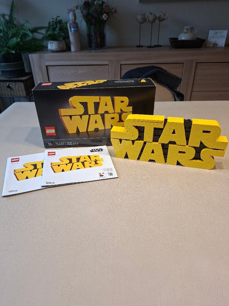 lego Star Wars 75407 star wars logo, Star Wars, Lego, Ophalen of Verzenden, Zo goed als nieuw