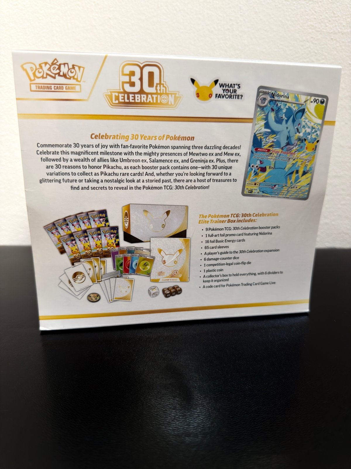 Pokémon 30th Celebration Elite Trainer Box (ETB) - Sealed, Ophalen of Verzenden, Nieuw, Boosterbox, Foil