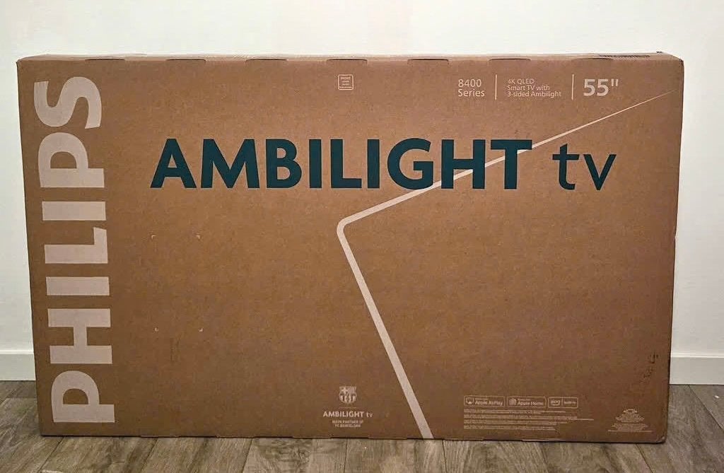 Philips 4K ULTRA QLED ambilight 55inch - nieuw!, Ophalen, Philips, QLED, 50 Hz