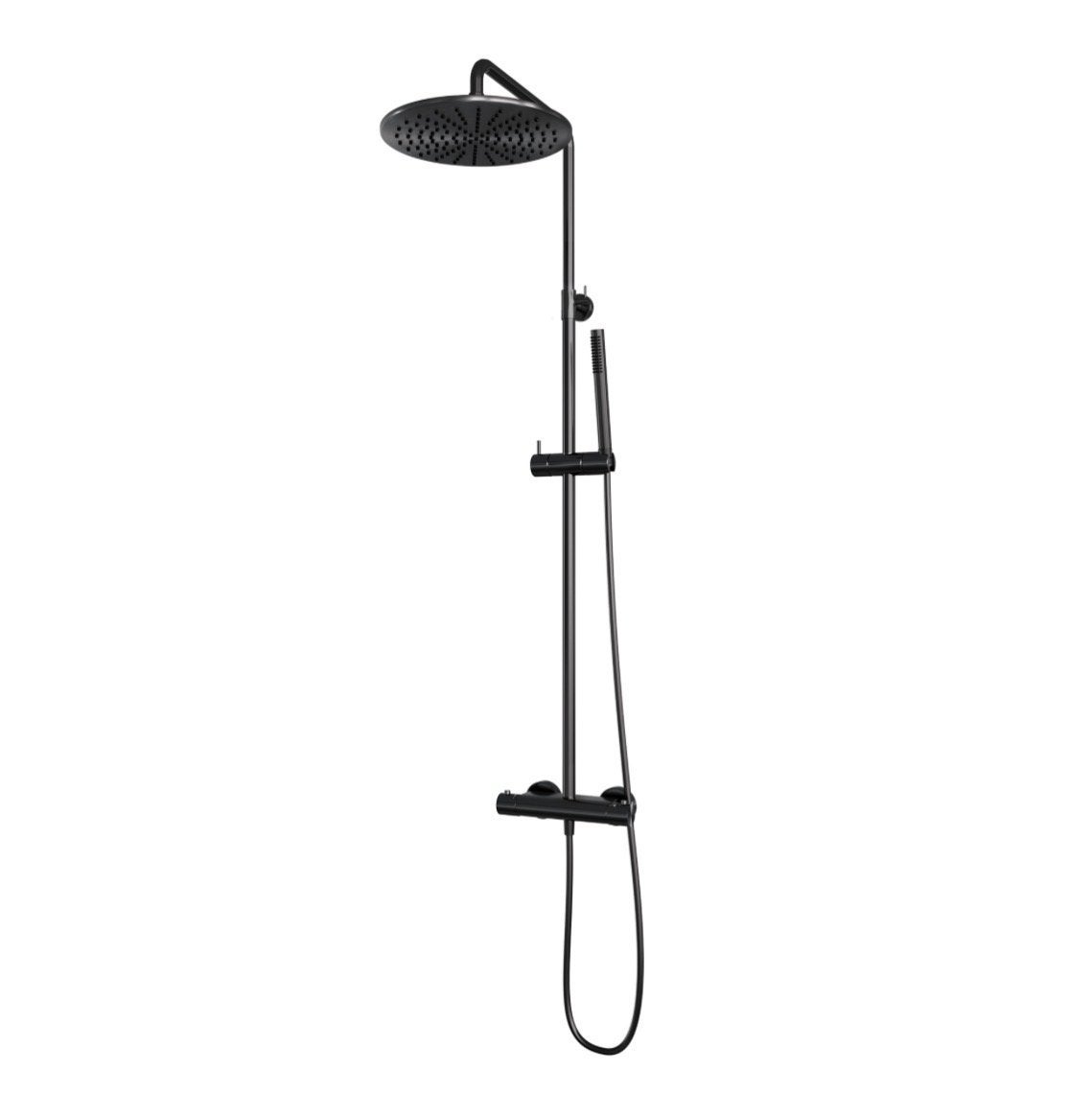 Brauer Regendoucheset Opbouw 30cm Hoofddouche Staafhanddouch, Ophalen of Verzenden, Nieuw, Met douche