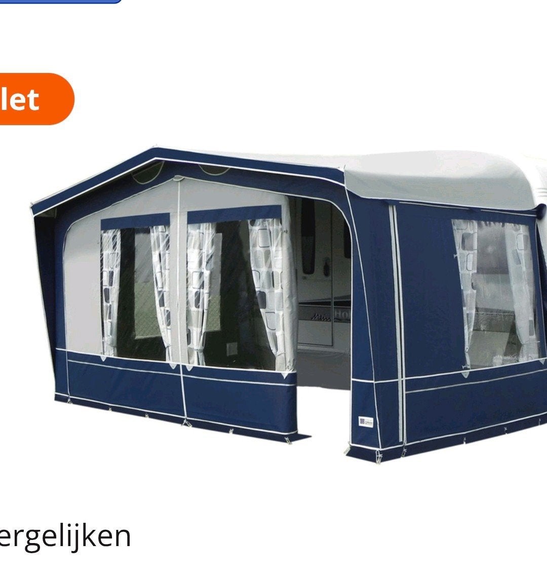 Hypercamp voortent met erker en luifel - Zeer nette staat, Ophalen, Zo goed als nieuw