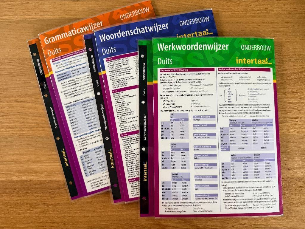 Studiemateriaal Duits: grammatica, werkwoorden, woordenschat, Boeken, Niet van toepassing, Nieuw, Ophalen of Verzenden, Intertaal