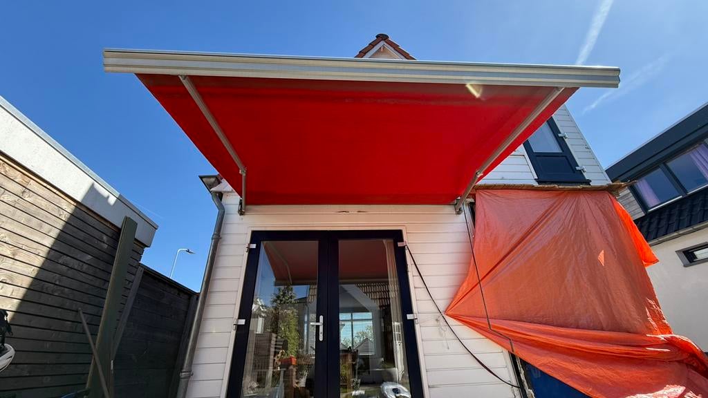 Zonnescherm 3x2,5m, Tuin en Terras, Zonneschermen, Ophalen, Gebruikt, 150 tot 300 cm, 250 cm tot 450 cm