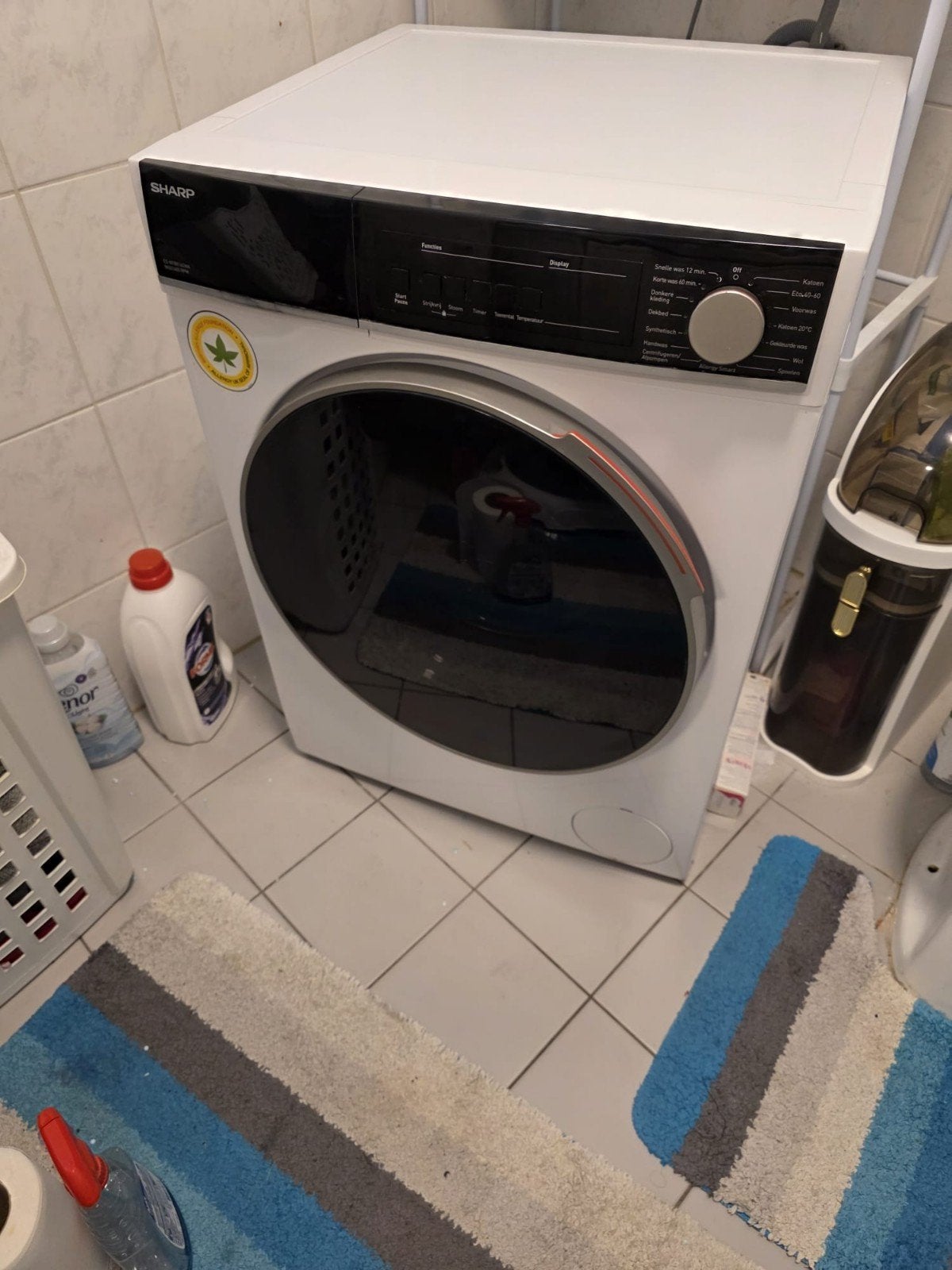 Sharp ES-NFB814CWA-BX Wasmachine - Goed Onderhouden, Ophalen