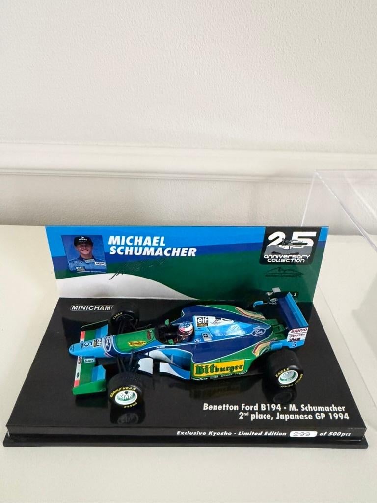 Michael Schumacher Benetton B194 Japan 1994 – Kyosho LE 500, Hobby en Vrije tijd, Modelauto's | 1:43, Ophalen of Verzenden, Nieuw
