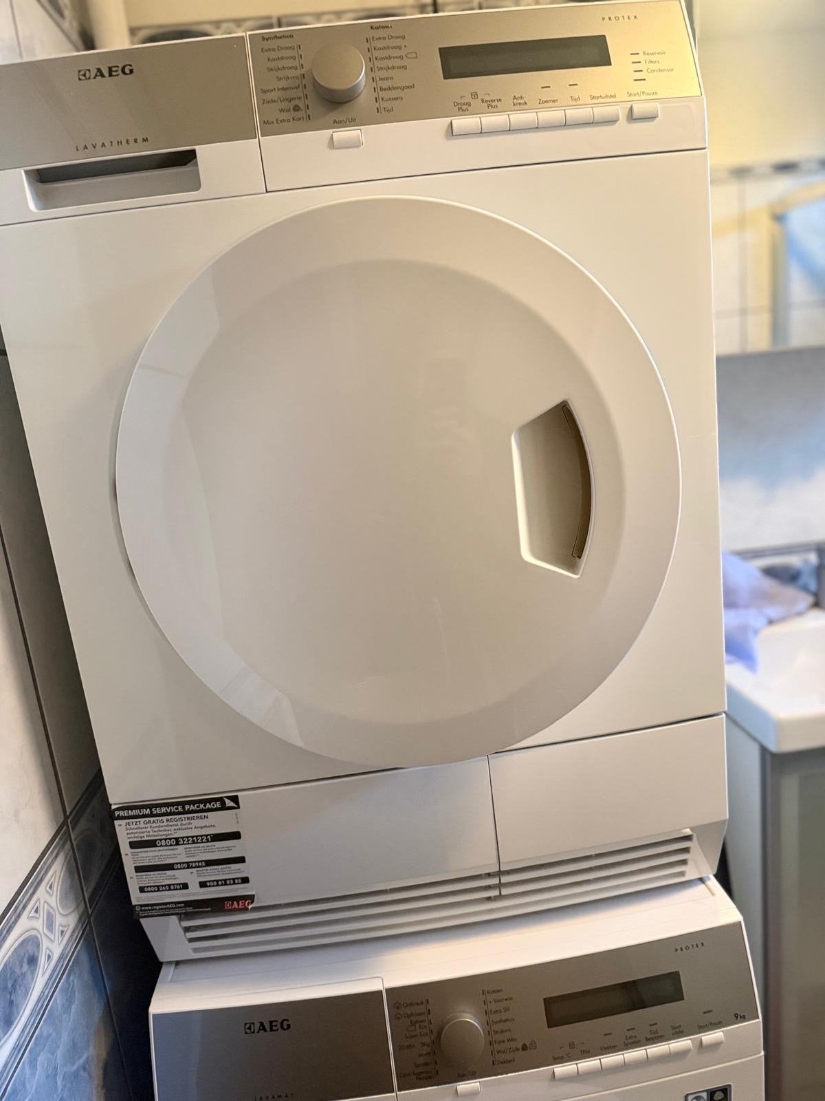 AEG Lavatherm Protex wasdroger, Ophalen, 6 tot 8 kg, Zo goed als nieuw, Voorlader