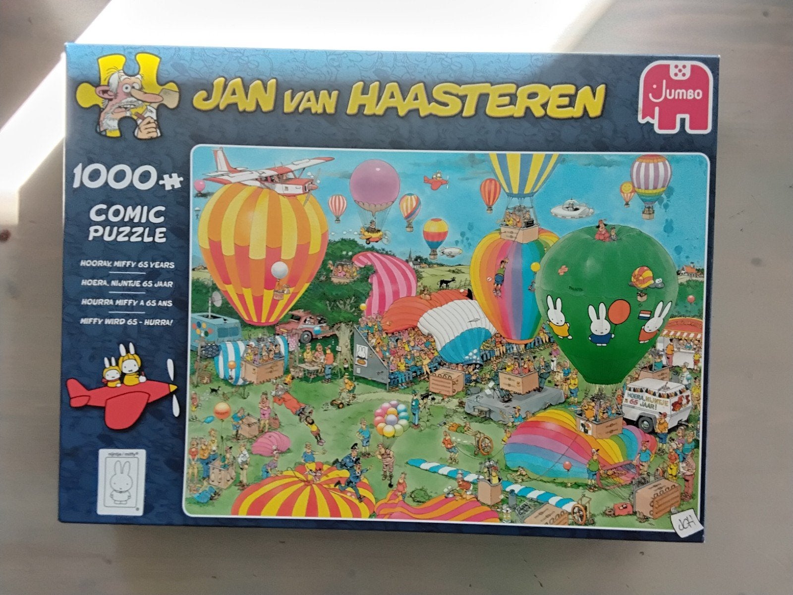 Jan van Haasteren - Hoera Nijntje 65 jaar, Ophalen, 500 t/m 1500 stukjes, Zo goed als nieuw, Legpuzzel