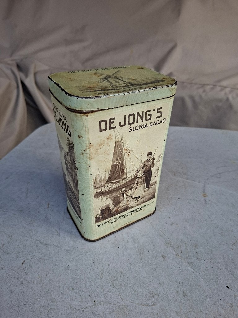 De Jong's Gloria Cacao blik, Verzamelen, Ophalen of Verzenden, Gebruikt, Overige, Overige merken