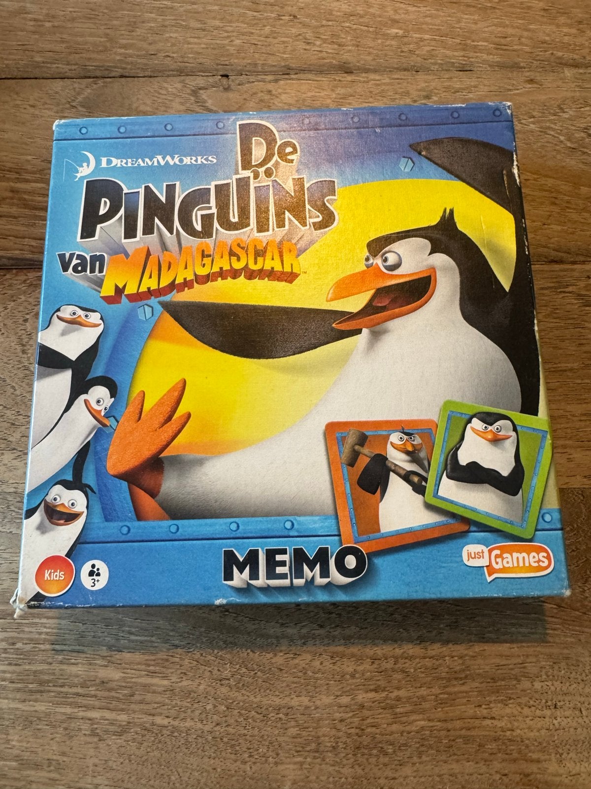 De Pinguïns van Madagascar MEMO, Hobby en Vrije tijd, Gezelschapsspellen | Bordspellen, Een of twee spelers, Ophalen, Zo goed als nieuw