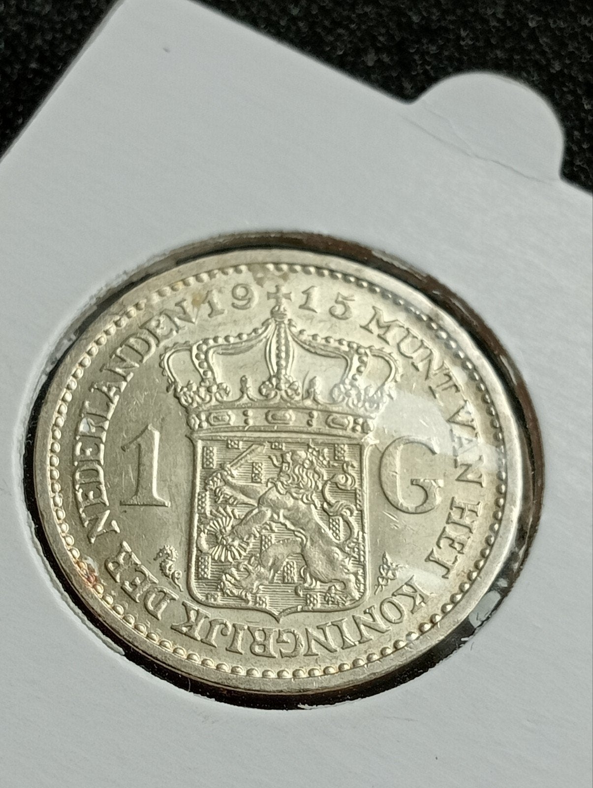 1 Gulden 1915 Kwaliteit, 1 gulden, Zilver, Ophalen of Verzenden, Koningin Wilhelmina