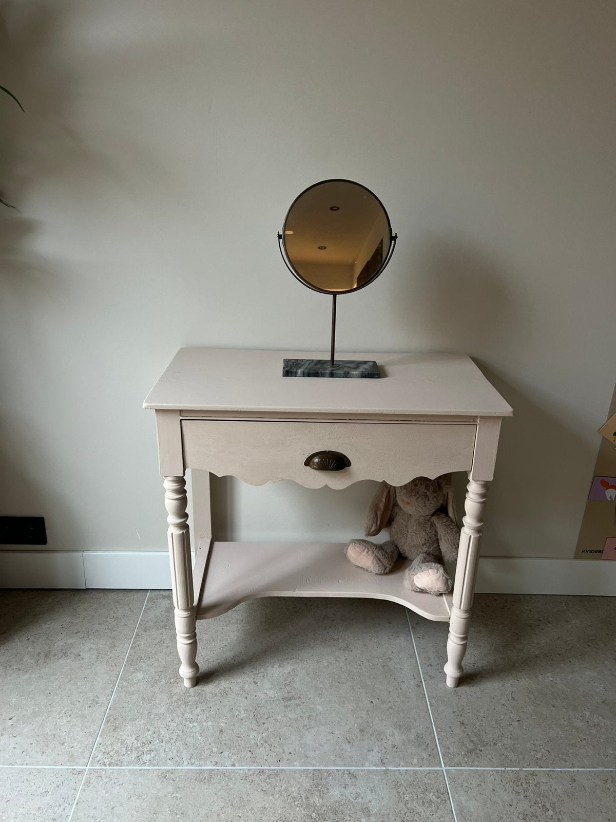 Vintage kaptafel, Ophalen, 100 tot 150 cm, Zo goed als nieuw, 25 tot 50 cm