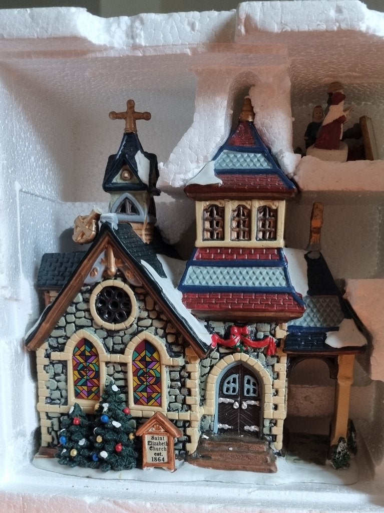 Lemax Kersthuisje "Saint Elizabeth Church", Diversen, Kerst, Ophalen, Zo goed als nieuw