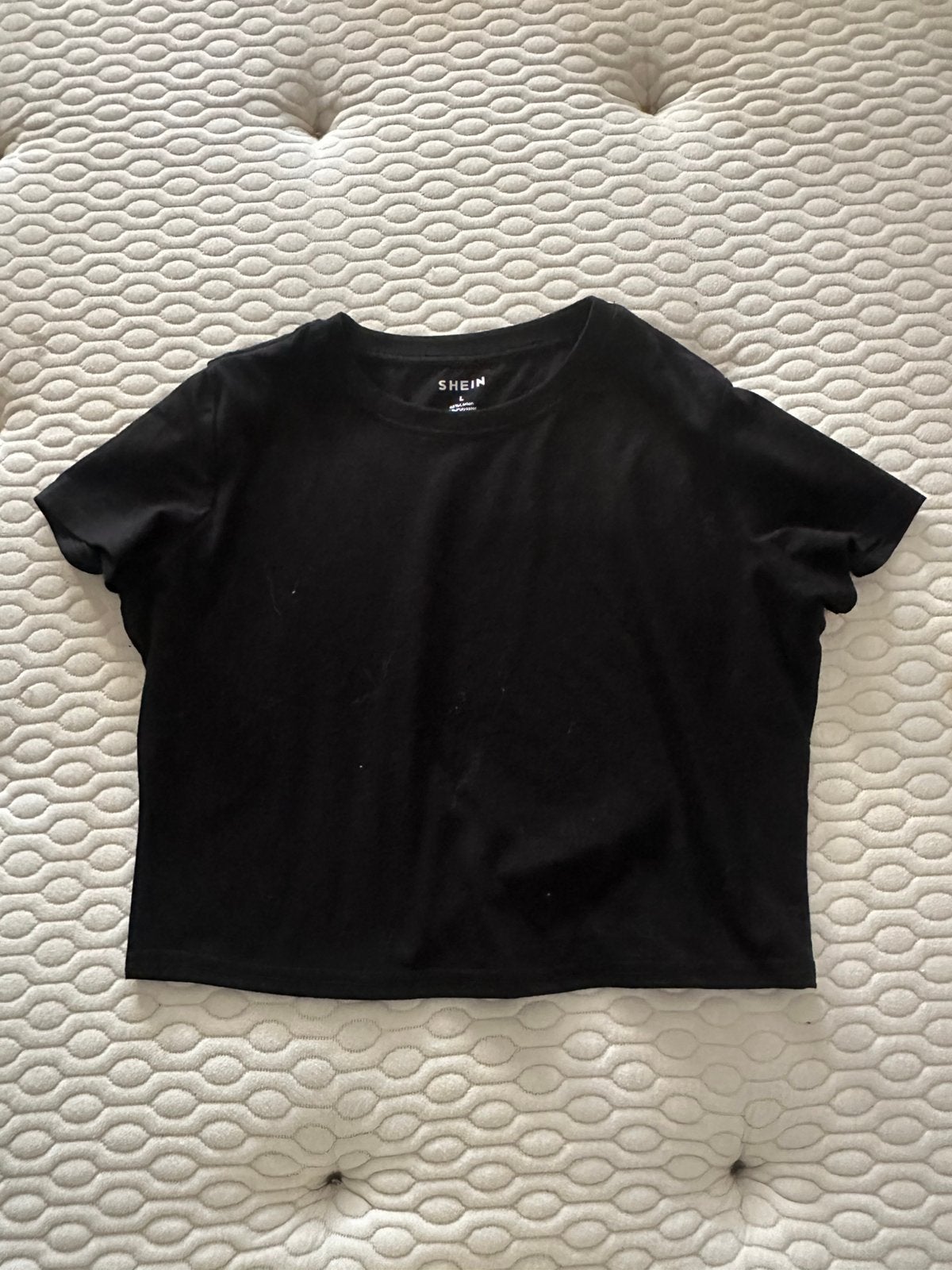 Zwarte basic croptop - maat L, Zwart, Maat 42/44 (L), Ophalen of Verzenden, Zo goed als nieuw