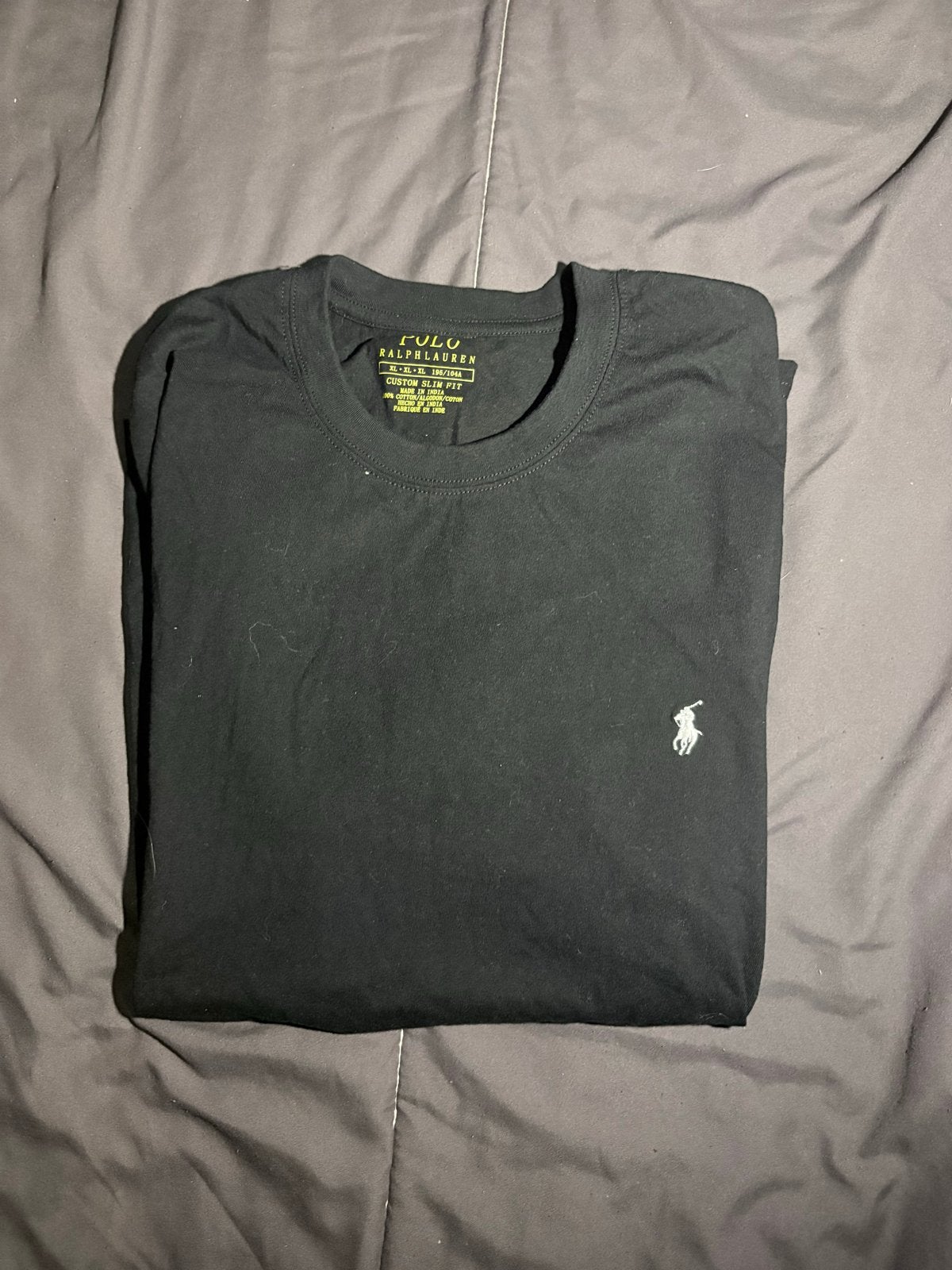 Polo Ralph Lauren T-shirt, Ophalen of Verzenden, Zo goed als nieuw, Maat 56/58 (XL), Zwart