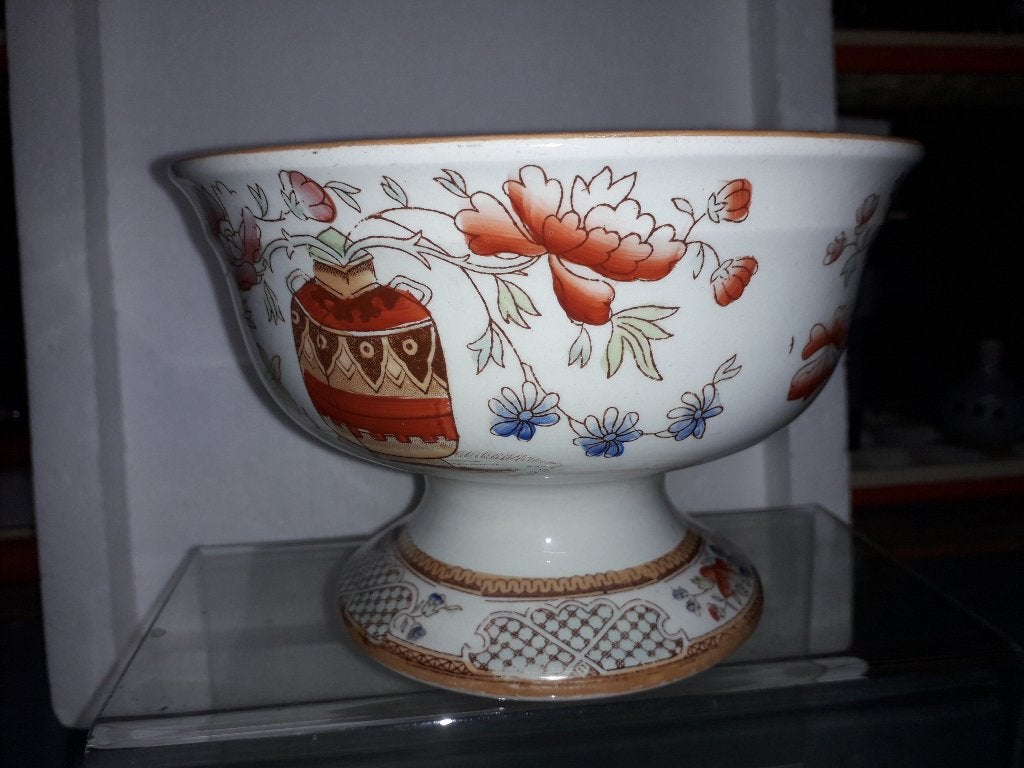 ANTIEKE PETRUS REGOUT KASTKOM decor : FLORA in PERFECTE ST, Ophalen of Verzenden