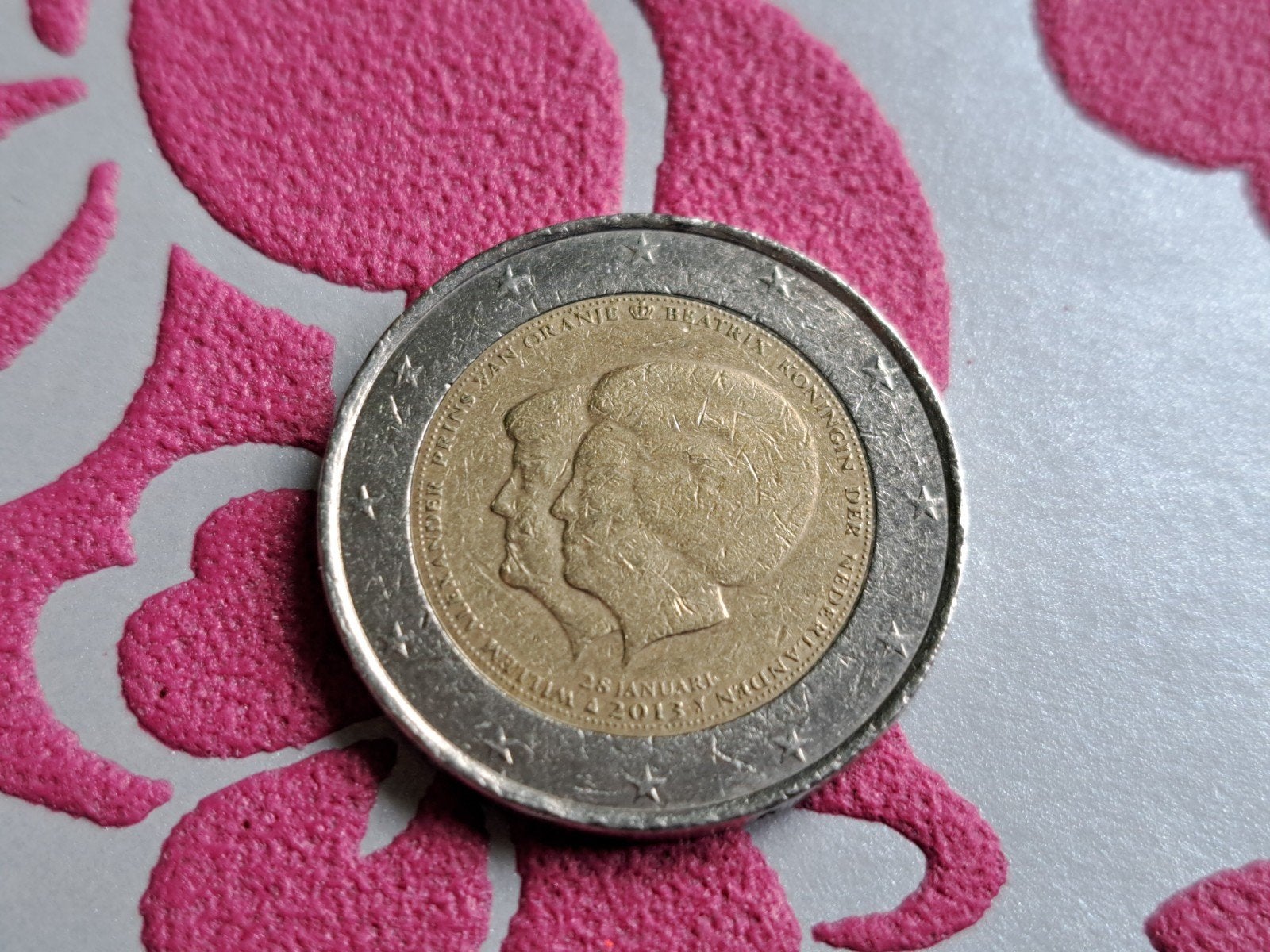 2 euro cc Nederland 2013 Dubbelportret, Ophalen of Verzenden, Koningin Beatrix, Euro's