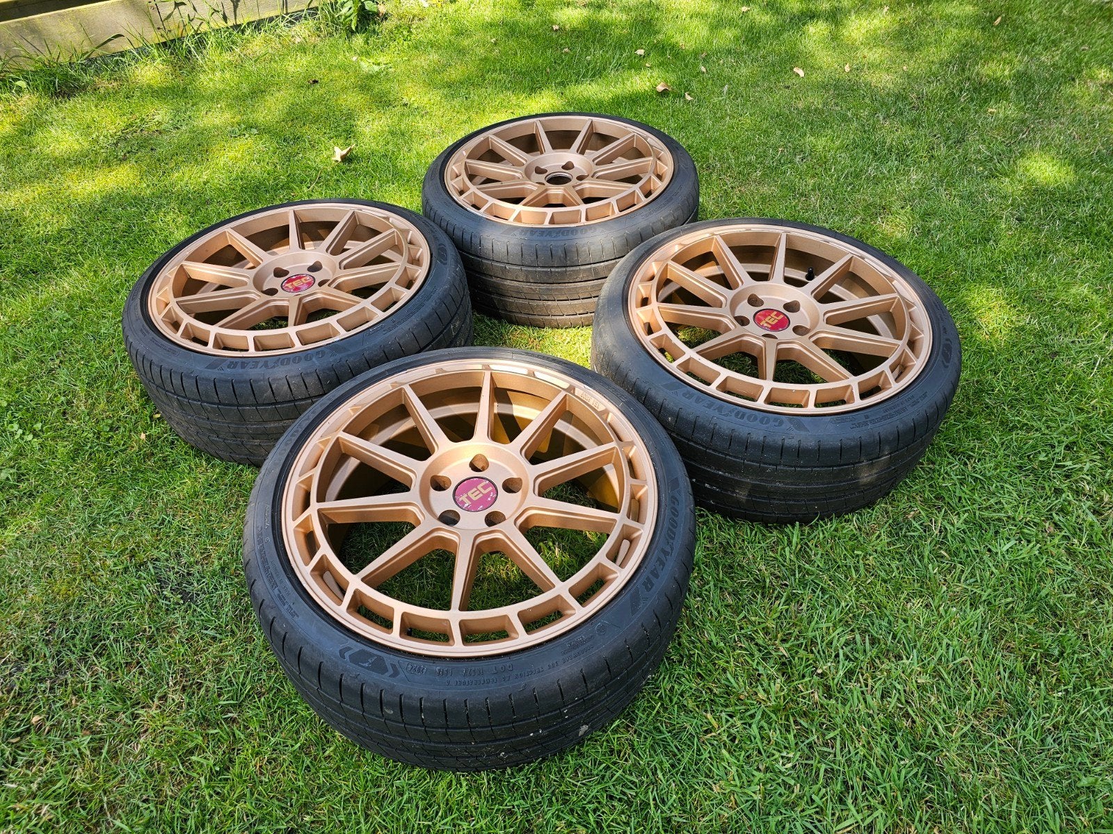 TEC Speedwheels GT8 19inch, Goodyear Eagle F1 Asymmetric 6., Auto-onderdelen, Banden en Velgen, Gebruikt, Banden en Velgen, 235 mm