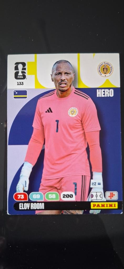 Panini FIFA world cup 2026 Eloy Room Hero kaart, Verzamelen, Ophalen of Verzenden, Zo goed als nieuw, Buitenlandse clubs, Poster, Plaatje of Sticker