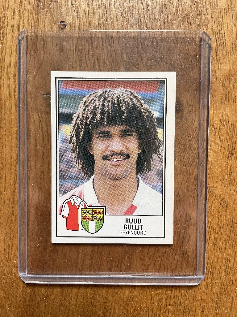 Panini plaatje Ruud Gullit Voetbal 85, Verzamelen, Ophalen of Verzenden, Zo goed als nieuw, Feyenoord, Poster, Plaatje of Sticker