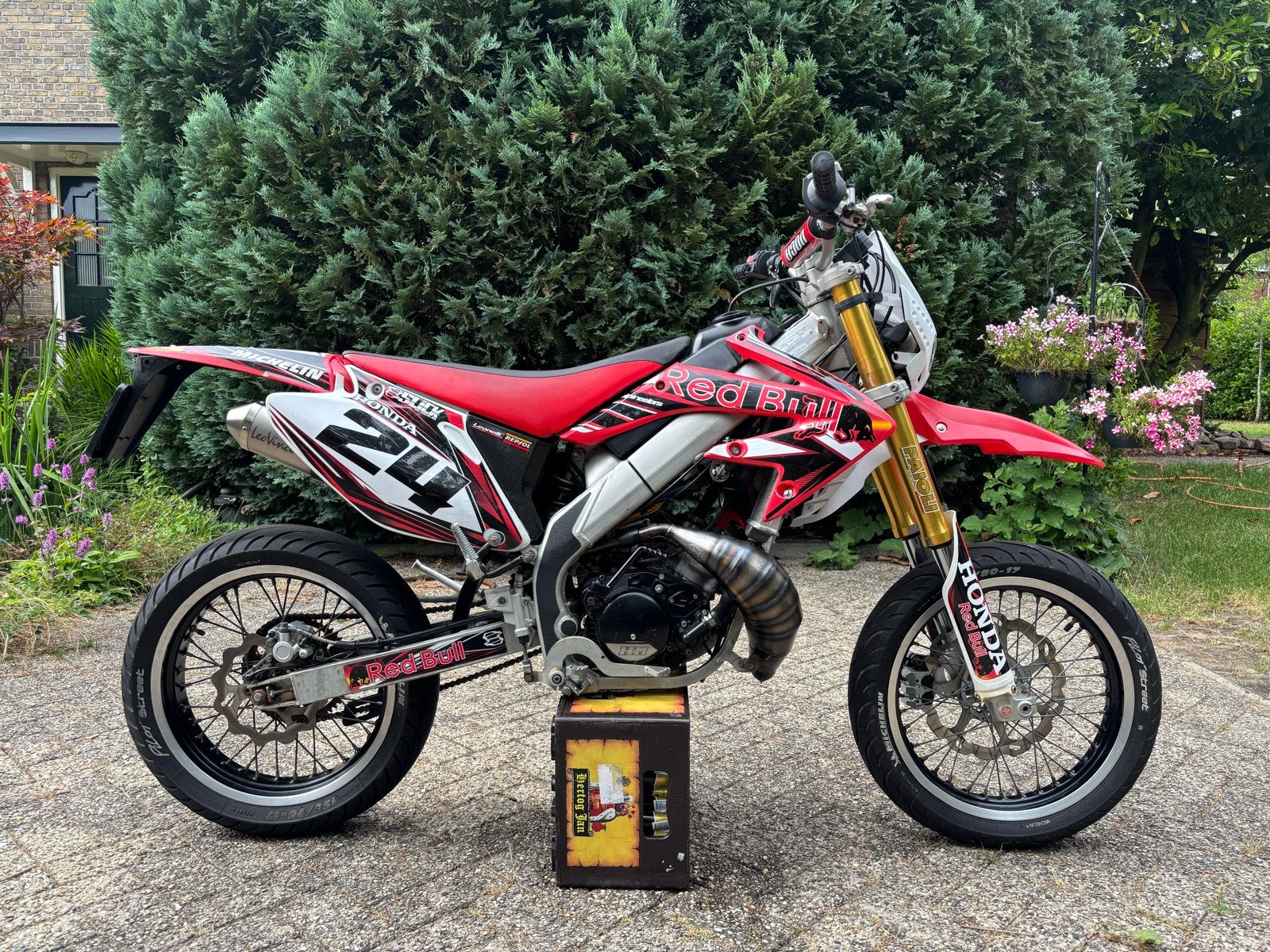 Honda HM 70cc Supermoto, Fietsen en Brommers, Brommers | Honda, Ophalen, 6 versnellingen, Gebruikt, Overige modellen
