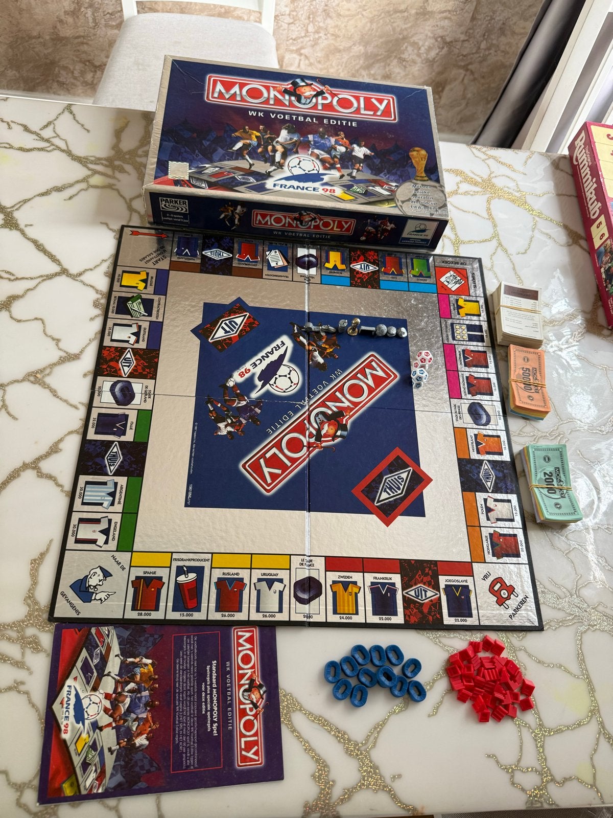 Monopoly WK Voetbal Editie France 98, Ophalen of Verzenden, Zo goed als nieuw