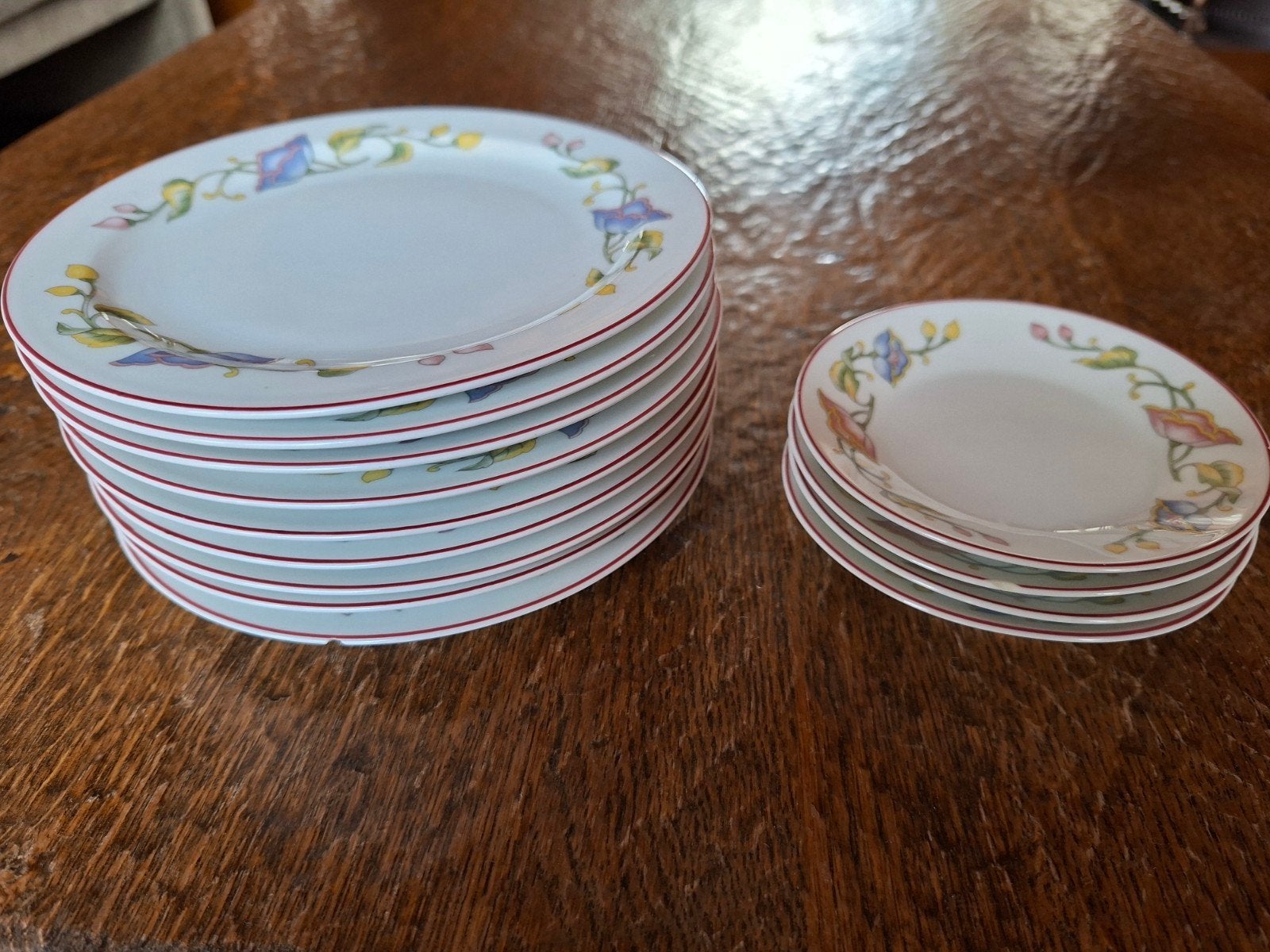 Vintage Colditz borden - 10 borden en 4 kleine borden, Huis en Inrichting, Ophalen, Gebruikt, Overige merken, Keramiek